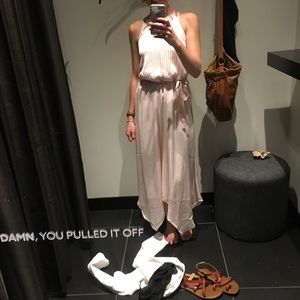 Dynamite pink pin stripe dress